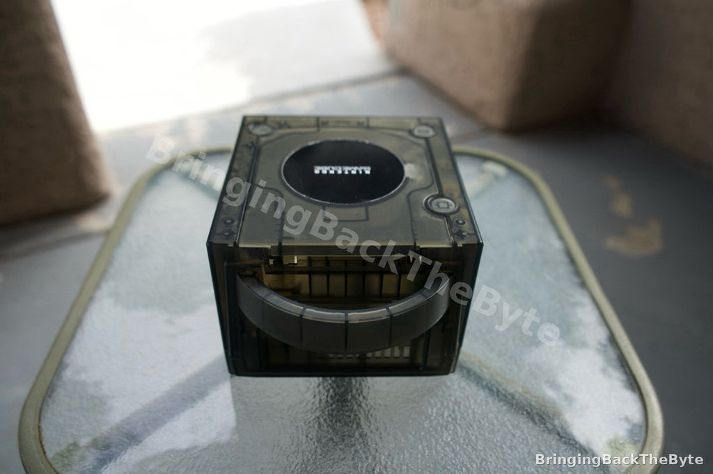 Nintendo GameCube Console–Smoke Black Clear Shell + RetroGEM HDMI + GCLoader ODE