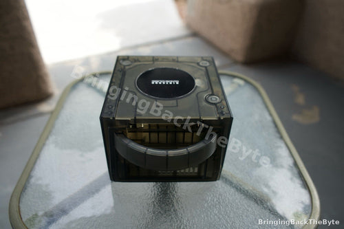 Nintendo GameCube Console–Smoke Black Clear Shell + RetroGEM HDMI + GCLoader ODE