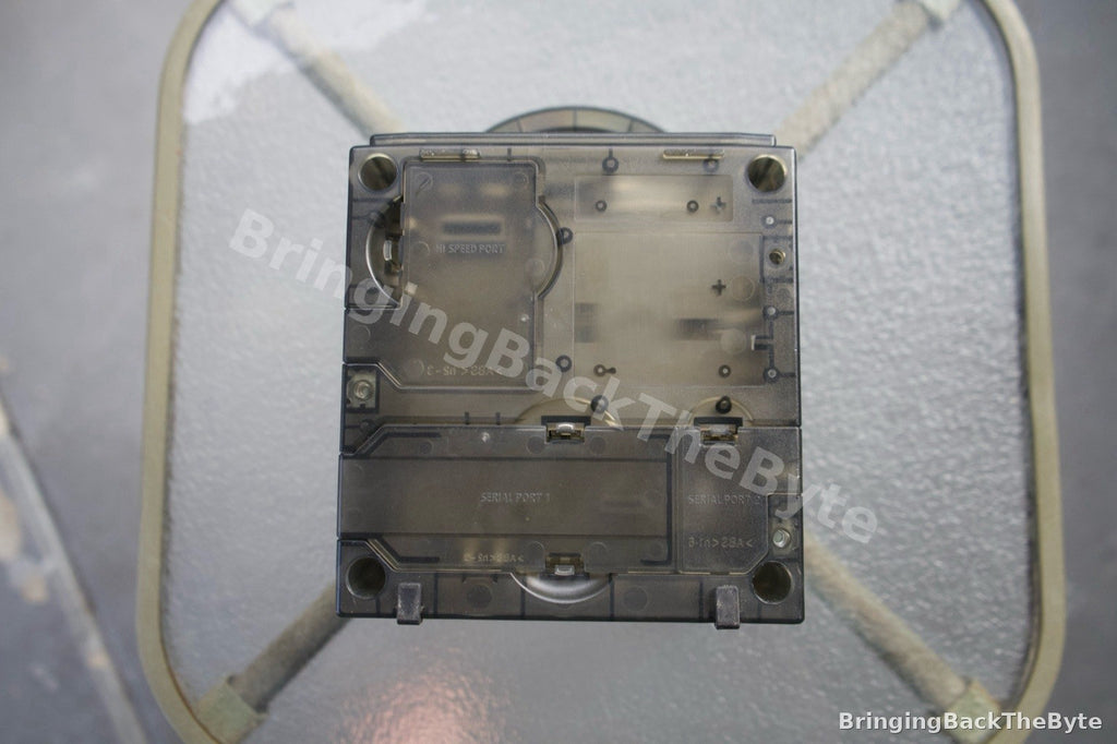 Nintendo GameCube Console–Smoke Black Clear Shell + RetroGEM HDMI + GCLoader ODE