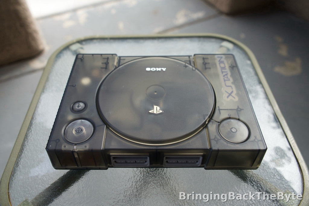 Smoked PS1 Console XStation ODE RetroGEM HDMI Recapped PSU + Board Tested