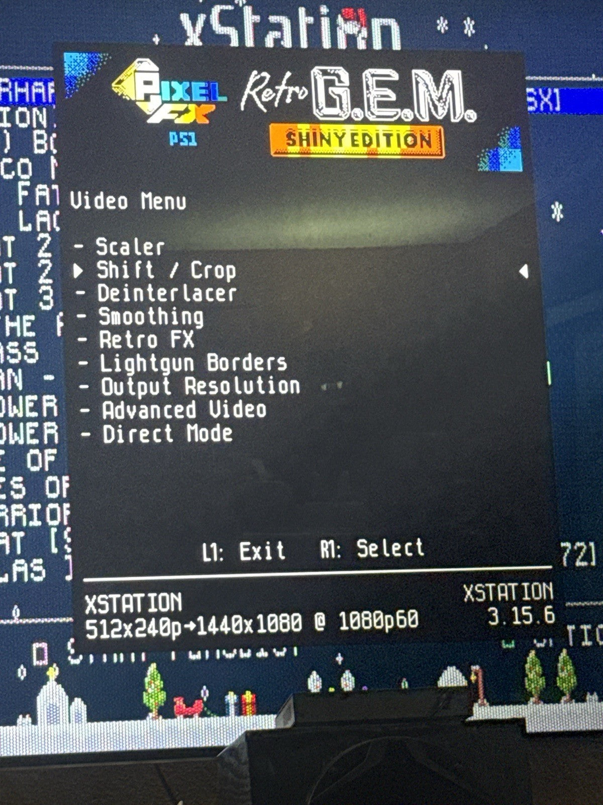 Smoked PS1 Console XStation ODE RetroGEM HDMI Recapped PSU + Board Tested